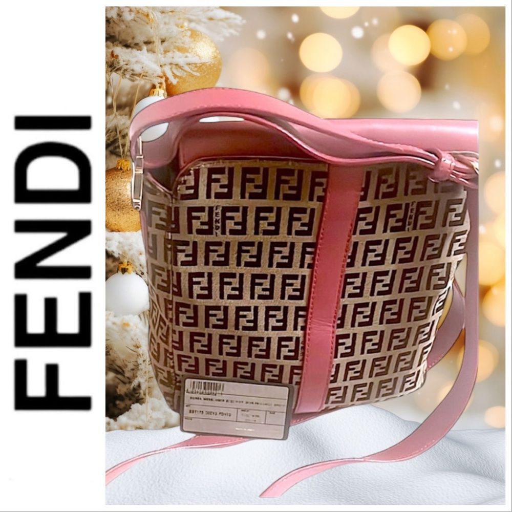 FENDI Tan and Pink Crossbody Bag - Picture 14 of 14